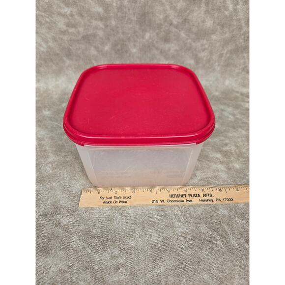 Tupperware Modular Mate Square Red Seal Lid - Picture 1 of 4